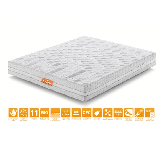 Matelas Mémoire de Forme modèle BIO PARADISE - Marcapiuma