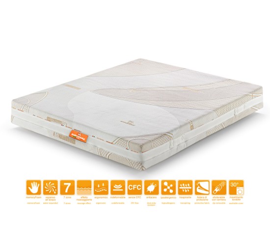 Colchón doble de Waterfoam You&Me con funda Eco-Friendly – Marcapiuma