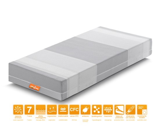 You&Me Waterfoam single mattress with Klima cover – Marcapiuma