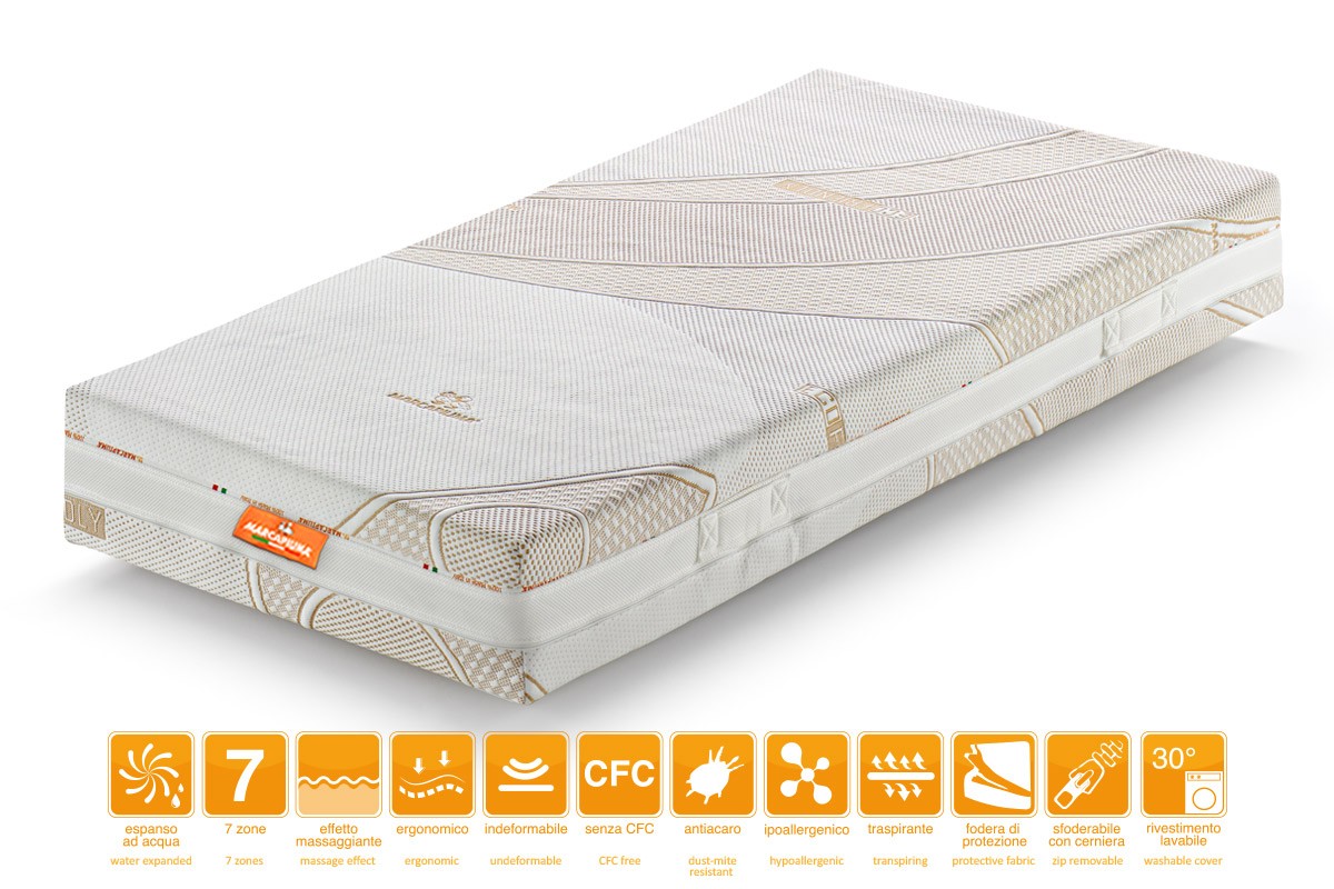 Colchón individual de Waterfoam You&Me con funda Eco-Friendly – Marcapiuma