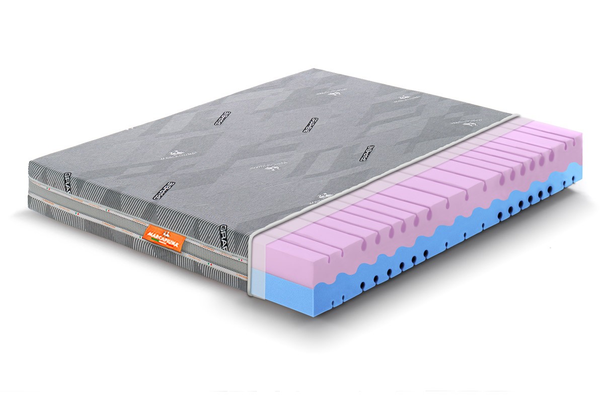 Materasso Waterfoam matrimoniale You&Me rivestimento Graphene Sez - Marcapiuma