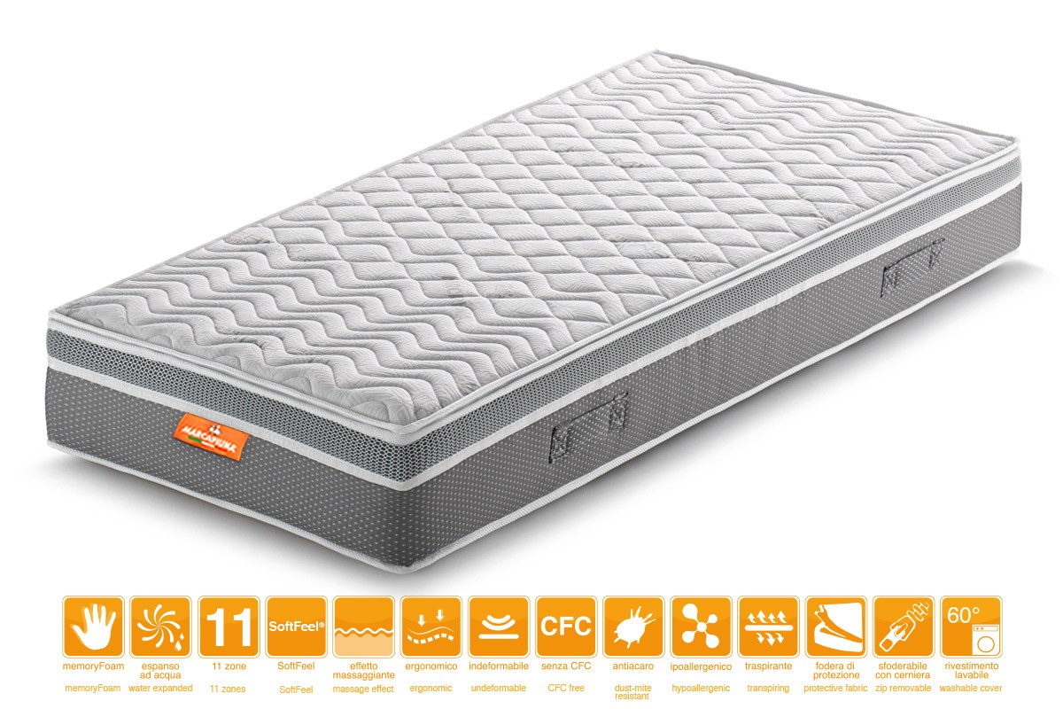 Materasso in Memory modello Top Relax Rivestimento Thermic - Marcapiuma