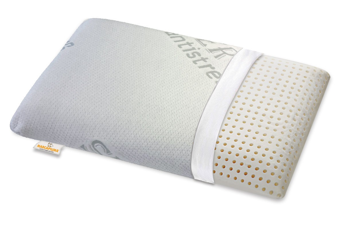 Almohada de memoria modelo Slow Memory forma de jabón Forro de tela antiestrés Plata - Marcapiuma