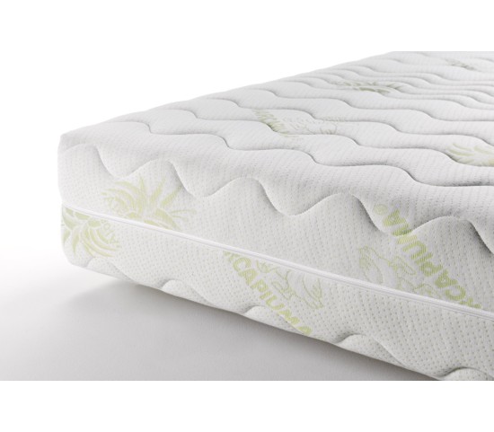 Materasso con Rivestimento Aloe Vera particolare cerniera - Marcapiuma