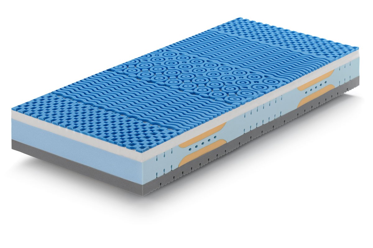 Memoryschaummatratze Modell Top Relax Einzelbett Bezug Thermic SEZ - Marcapiuma