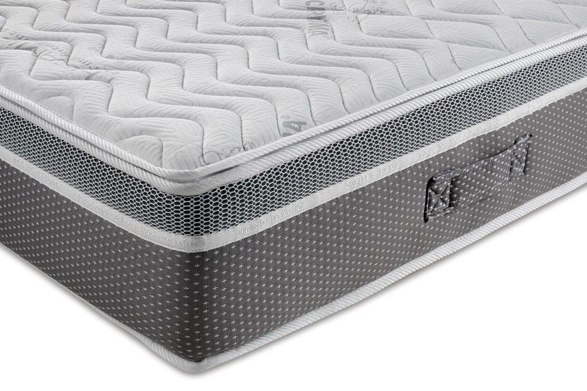 Materasso in Lattice Gel Memory modello Celebration Rivestimento Silver Antistress fascia 3D - Marcapiuma
