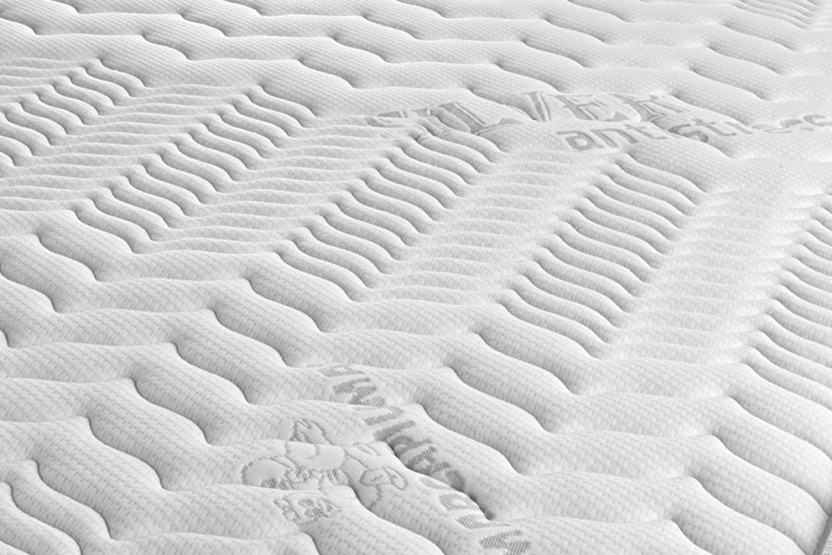 Materasso in Lattice Gel memory Rivestimento Sfoderabile tessuto Silver Antistress - Marcapiuma