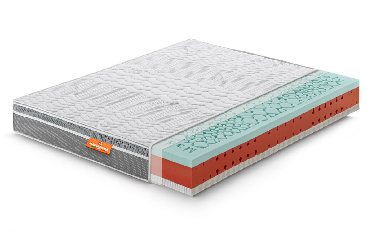 Celebration Double Latex Gel Memory Foam Mattress with Silver Antistress Cover - Marcapiuma