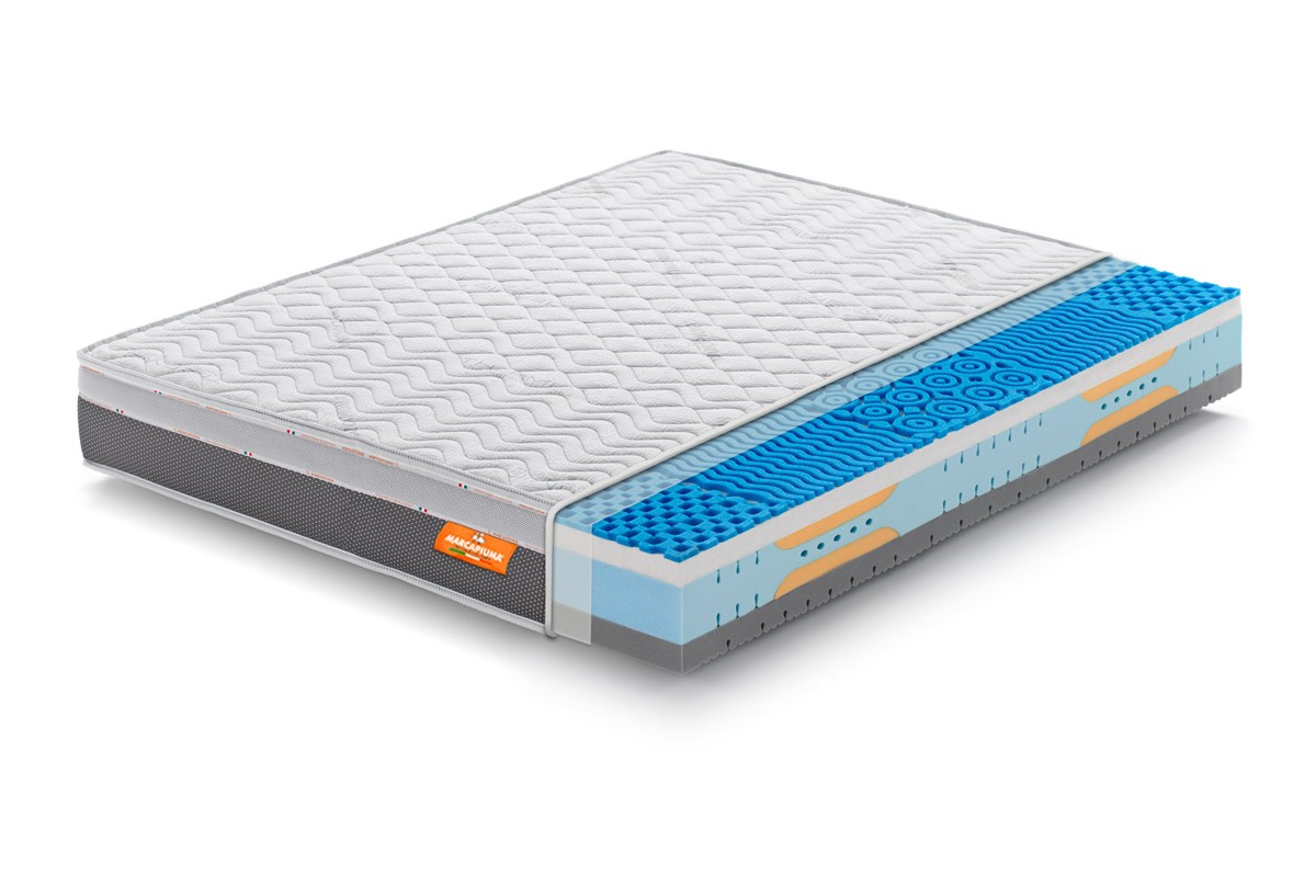 Materasso in Memory Silver Antistress modello Top Relax Matrimoniale Sez - Marcapiuma