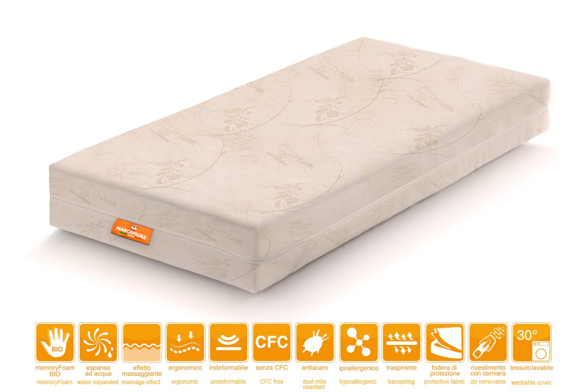 Matelas Mémoire de Forme modèle BIO DREAM - Marcapiuma