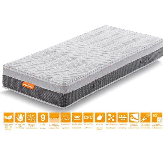 Matelas en Mémoire de Forme et Latex GEL modèle CELEBRATION