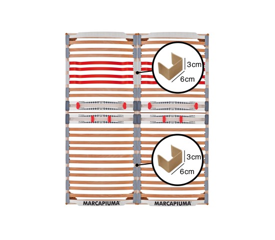 Rete a doghe modello Nature Med coppia Ganci Unione - Marcapiuma