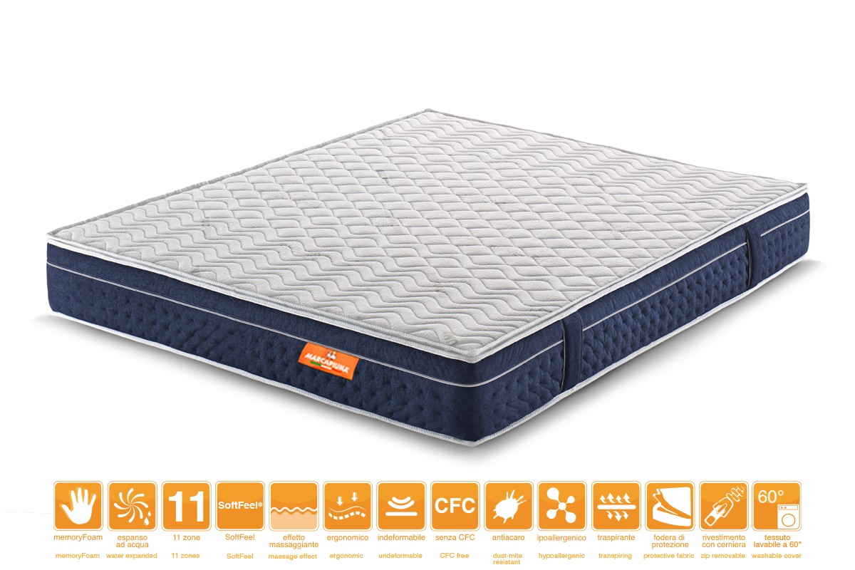 Matelas Mémoire de Forme modèle EUPHORIA - Marcapiuma