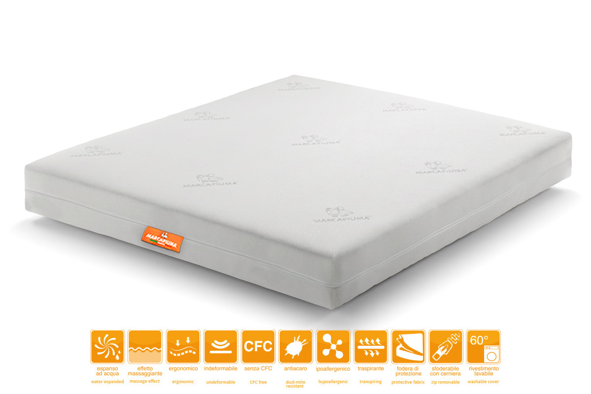 Materasso SLIM rivestimento Fresco - Marcapiuma
