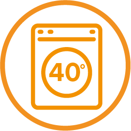 Simbolo Lavabile 40°